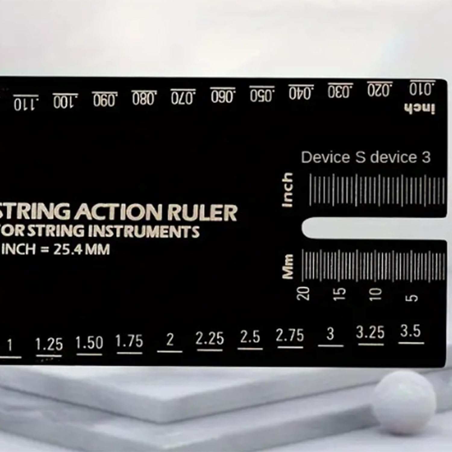 String Action Ruler Gauge String Height Measurement Tool Guitar Fret Leveling Ruler Guitar Set Up Enduring Gauge Accessory