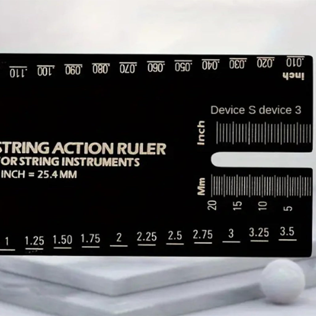 String Action Ruler Gauge String Height Measurement Tool Guitar Fret Leveling Ruler Guitar Set Up Enduring Gauge Accessory