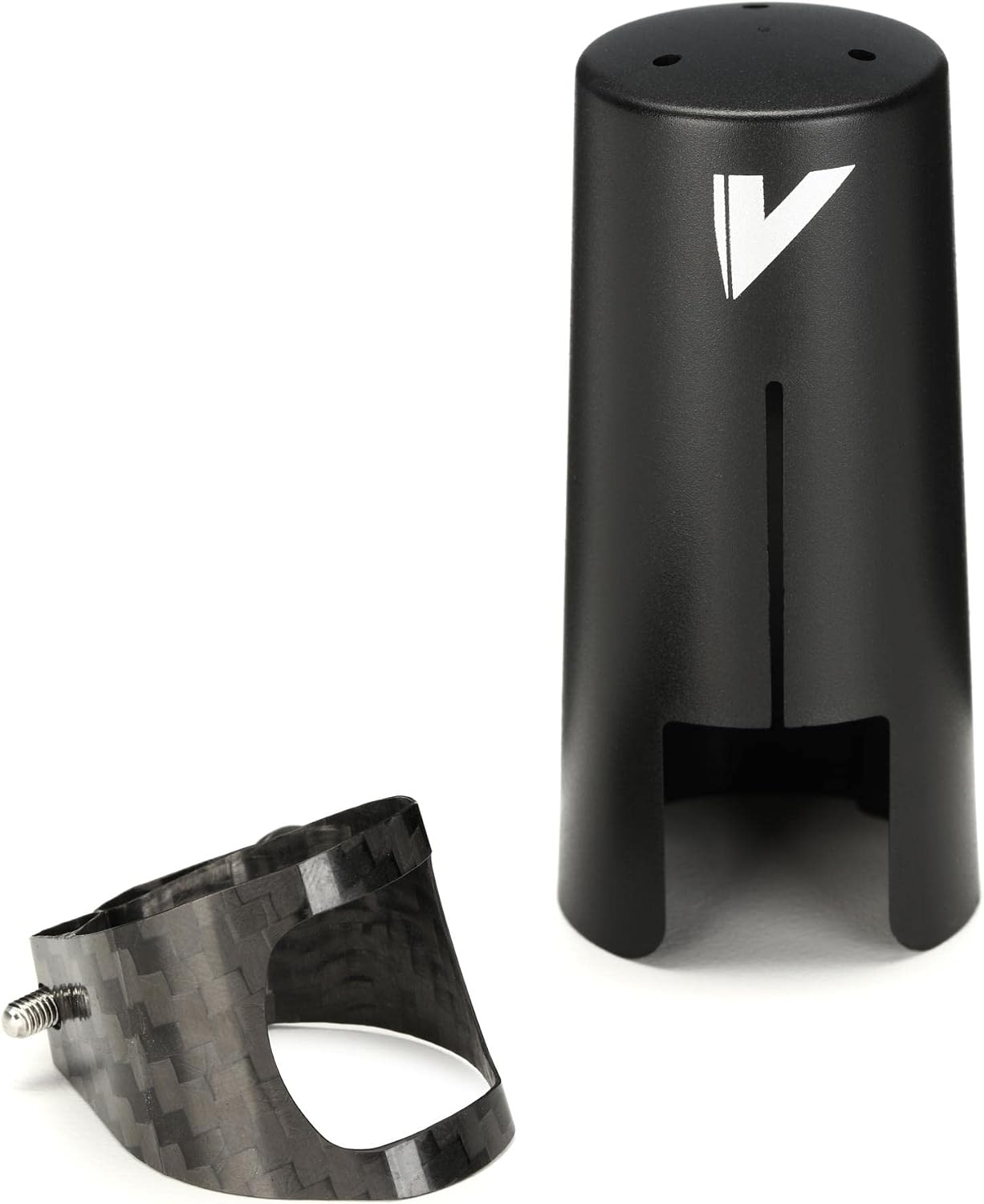 Vandoren LC81BRP B Clarinet Ligature, Carbon, Thumb Screw: Bronze, Plastic Cap Included