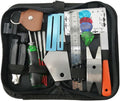 Guitar Maintenance Kit 24pcs Tool Set Guitar Repair Tools String Gauge Action Ruler Guard Fret Files