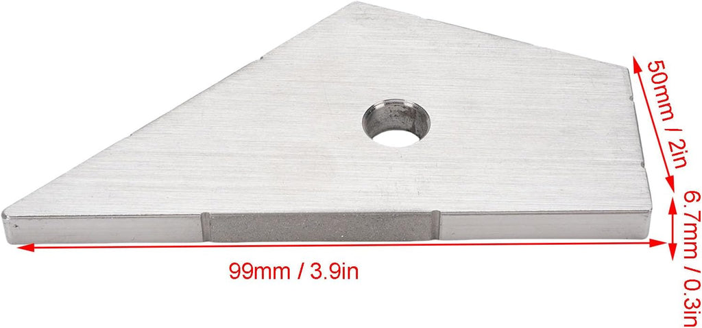 Vikye 4 in 1 Guitar Fret Ruler Stainless Steel String Action Gauge, Unique Angle Design Guitar Leveling Ruler for String Instruments, Long Lasting Performance 3.9 X 0.3 X 2in