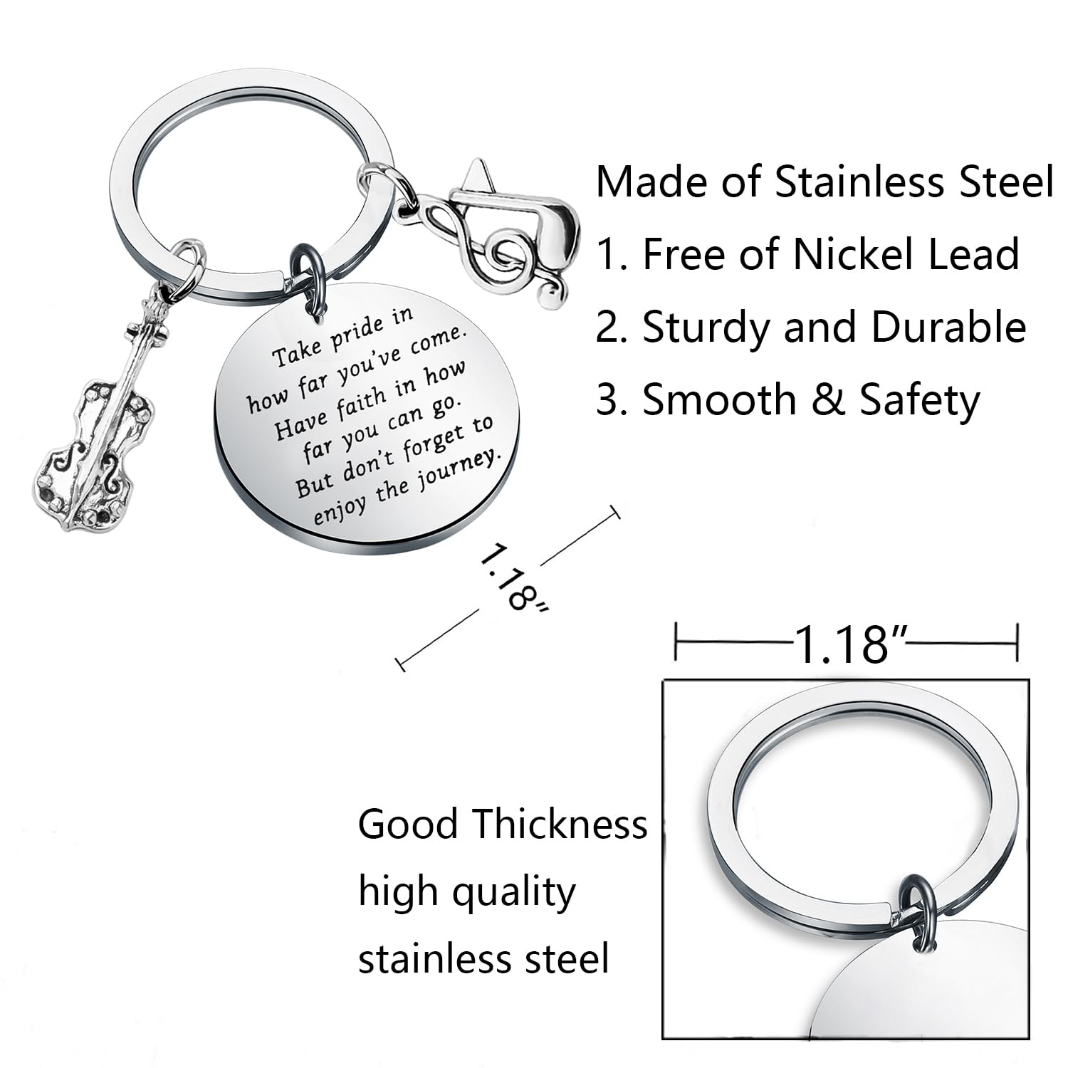 FUSTMW Cello Charm Keychain Cello Music Gift Cello Gifts for Cello Players Keychain Cello Teacher Gifts Cellist Gifts