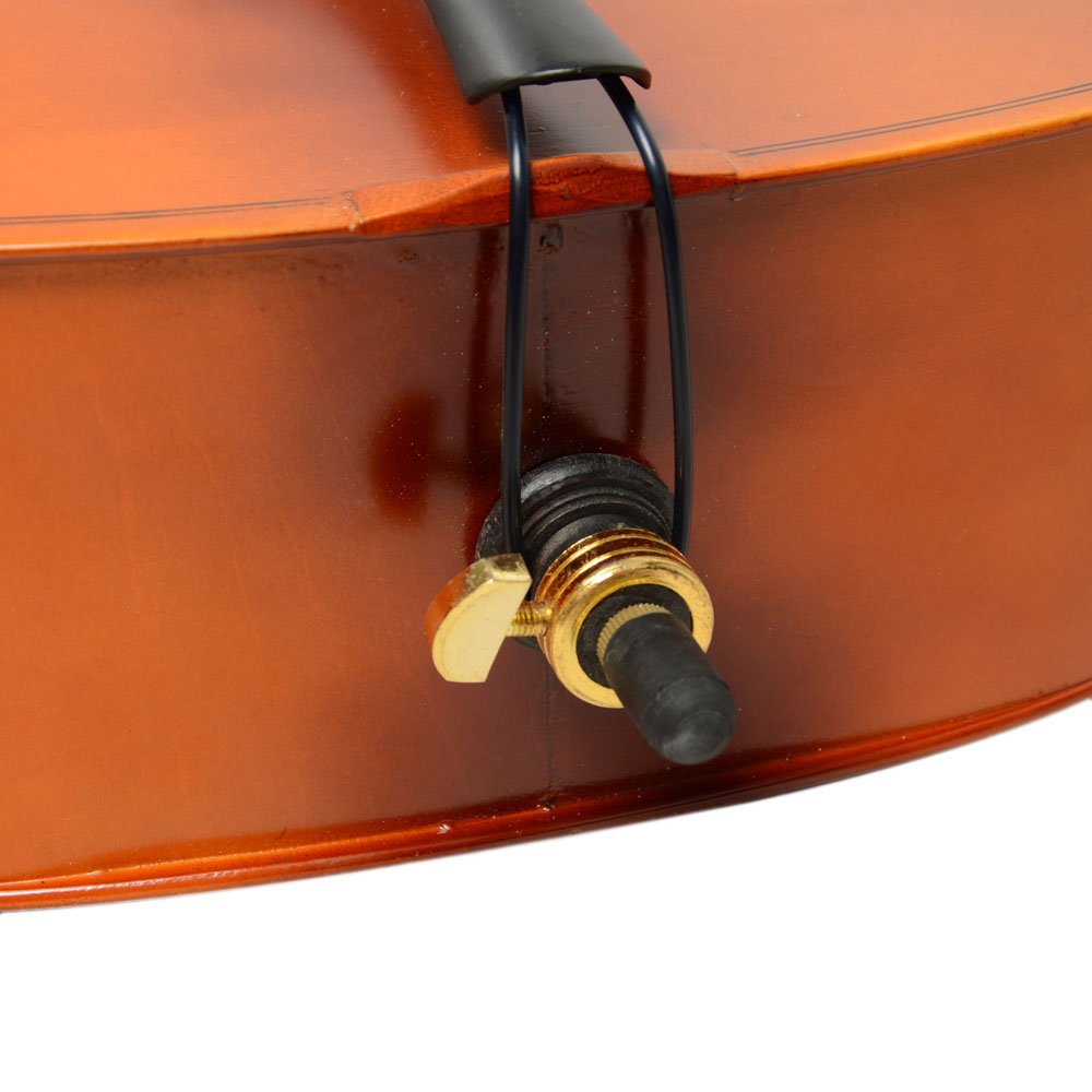 Vasitelan Full-Size Cello, Beginner Cello 4/4, Acoustic Cello Kit with Portable Bag, Bow, Bridge, Rosin, String Musical Instruments (Black)