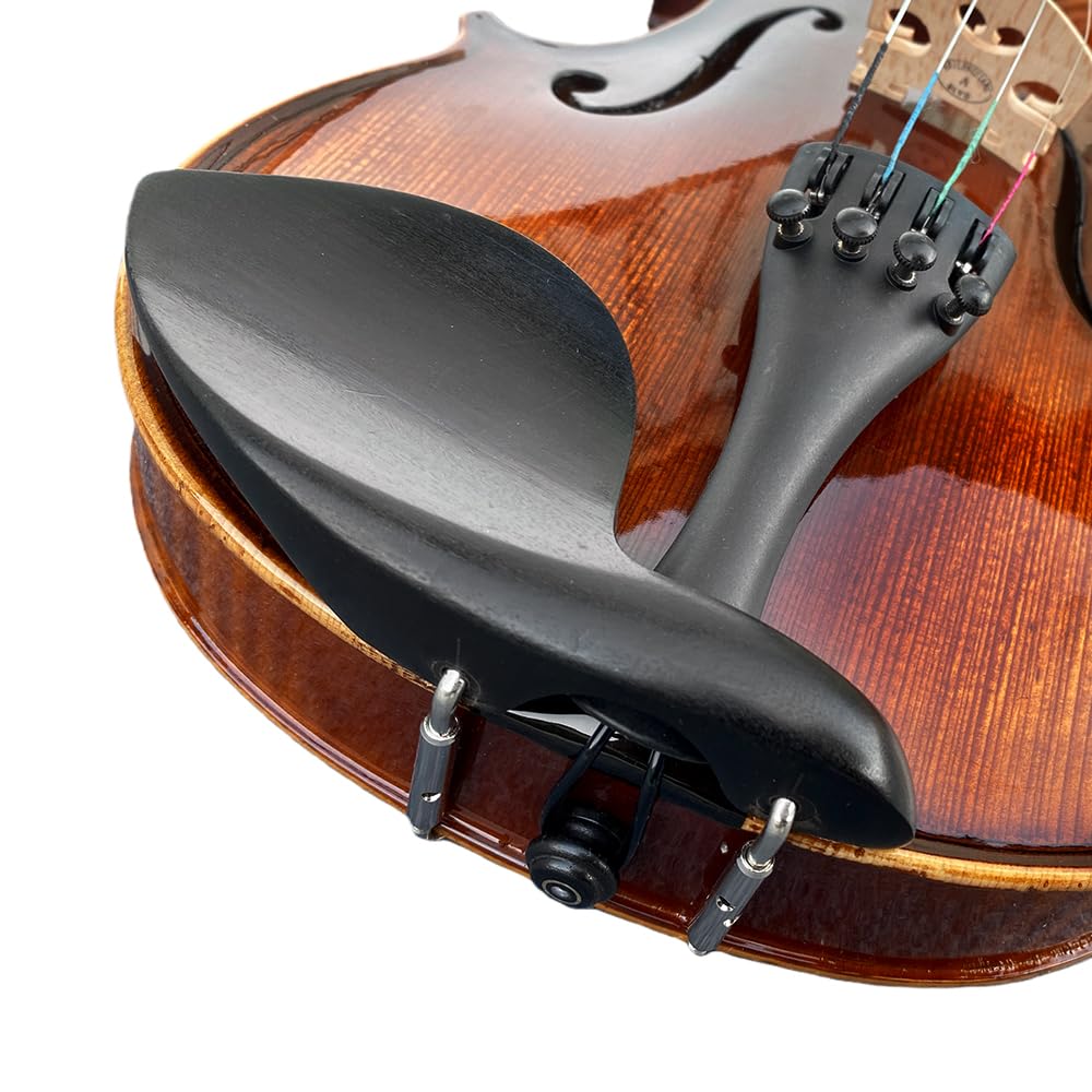 4/4 Violin Kit for Beginners - Perfect for School Orchestra & Daily Practice, Solidwood Maple/Basswood Construction, Matte Black Finish, Hard Case & All Accessories Included