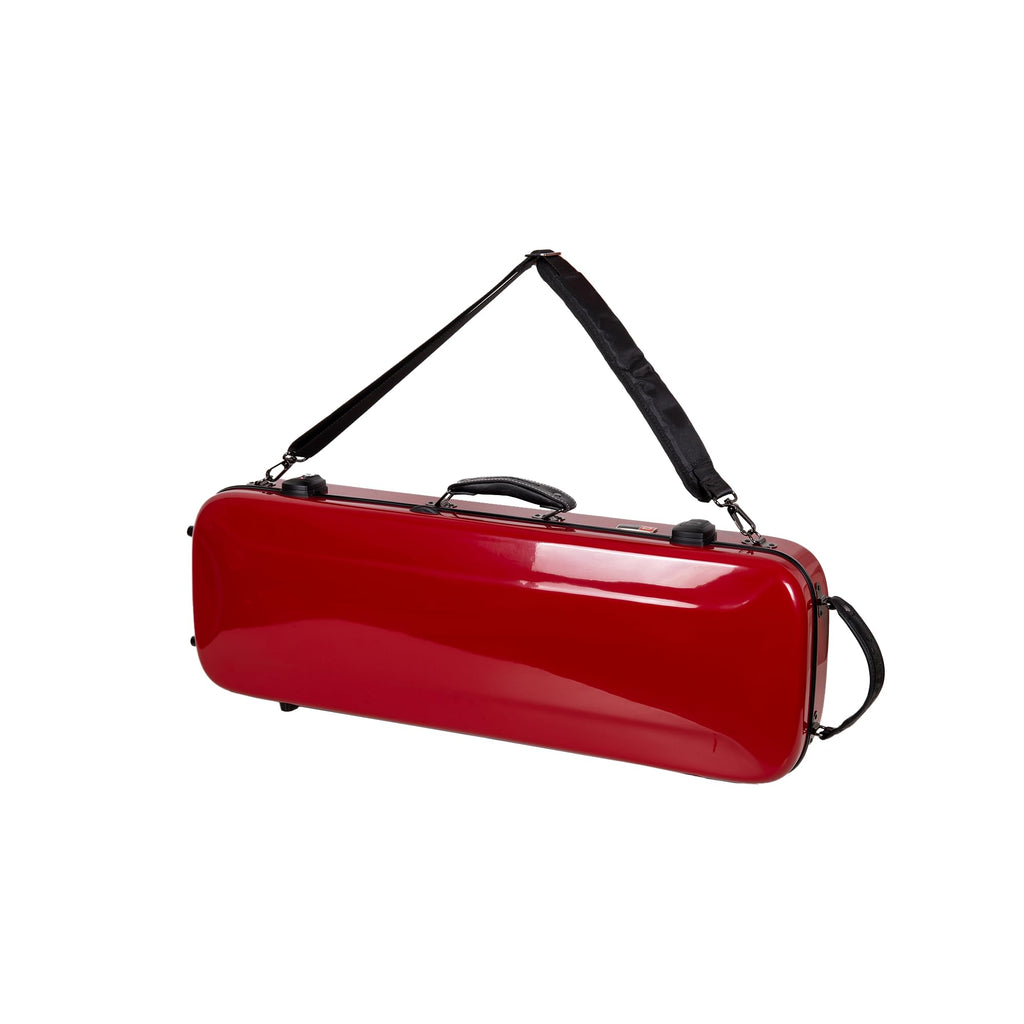 Crossrock Fiberglass Double Violin Case fits Two 4/4 Full-Size Violins- Includes TSA lock, Protective Blanket, Hygrometer, Removable Shoulder Straps- Milky White (CRF2020DVMW)