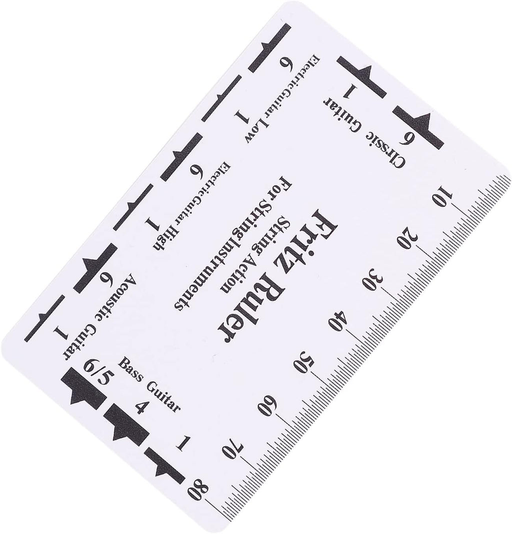 Guitar Setup Tool, String Action Gauge Ruler with Accurate Scale for Measuring Bridge Saddles and Nut Height for Luthier Bass Mandolin Banjo Ukulele Players