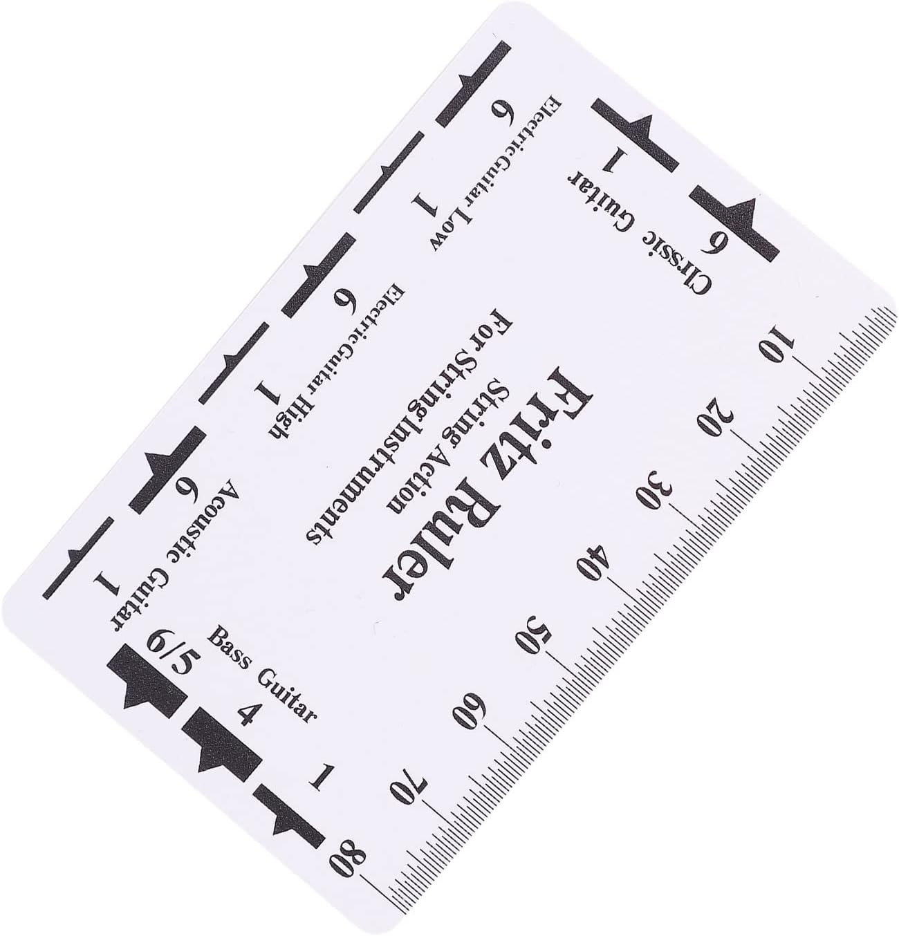 Guitar Setup Tool, String Action Gauge Ruler with Accurate Scale for Measuring Bridge Saddles and Nut Height for Luthier Bass Mandolin Banjo Ukulele Players