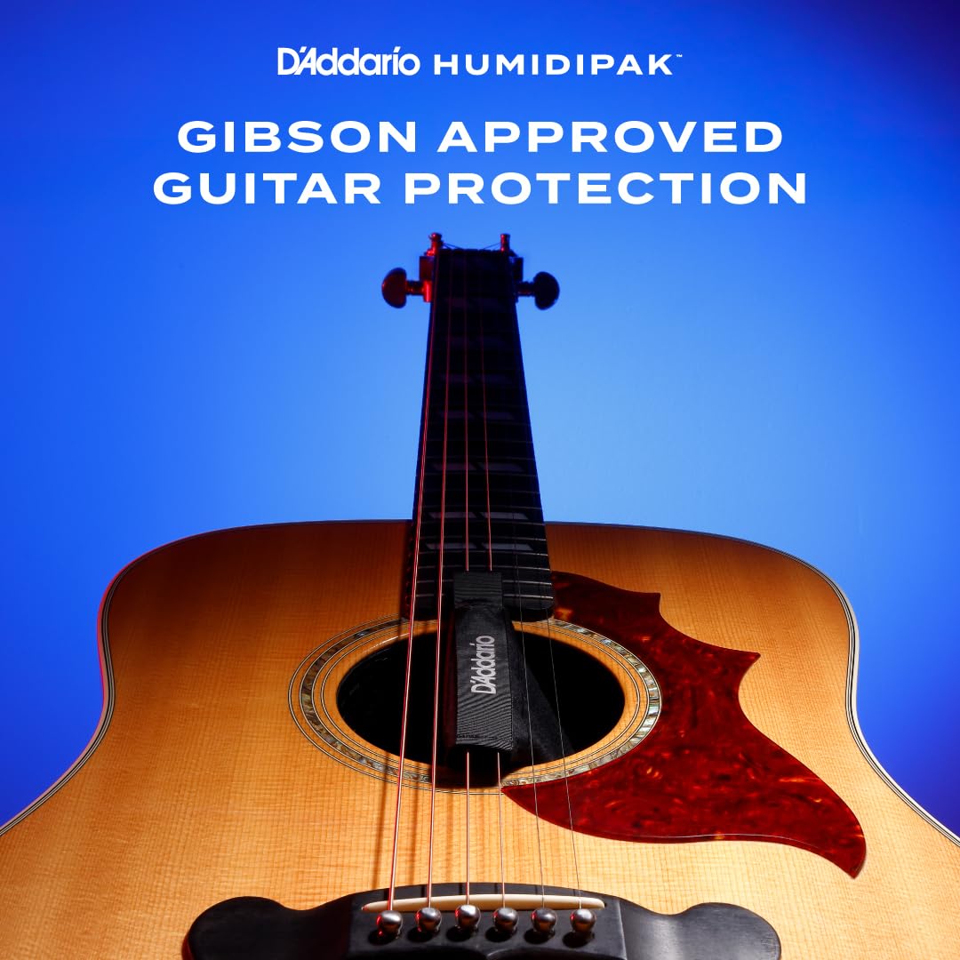 D'Addario Accessories Guitar Humidifier Packs - Two-Way Humidification System Conditioning Packets - For Maintaining Proper Guitar Humidification Level - 3 Maintain Replacement Packets