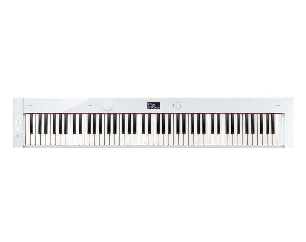 Casio Privia PX-S7000 Digital Piano - Black Bundle with Bench, Stand, Triple Pedal Unit, Headphones, Piano Book, Online Piano Lessons, Austin Bazaar Instructional DVD, and Polishing Cloth