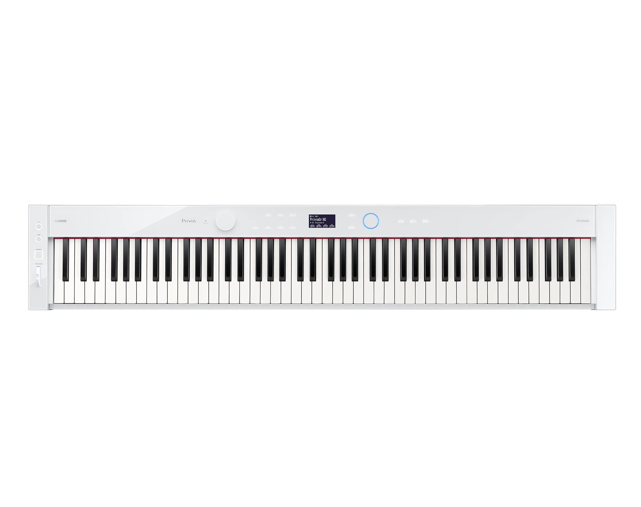 Casio Privia PX-S7000 Digital Piano - Black Bundle with Bench, Stand, Triple Pedal Unit, Headphones, Piano Book, Online Piano Lessons, Austin Bazaar Instructional DVD, and Polishing Cloth