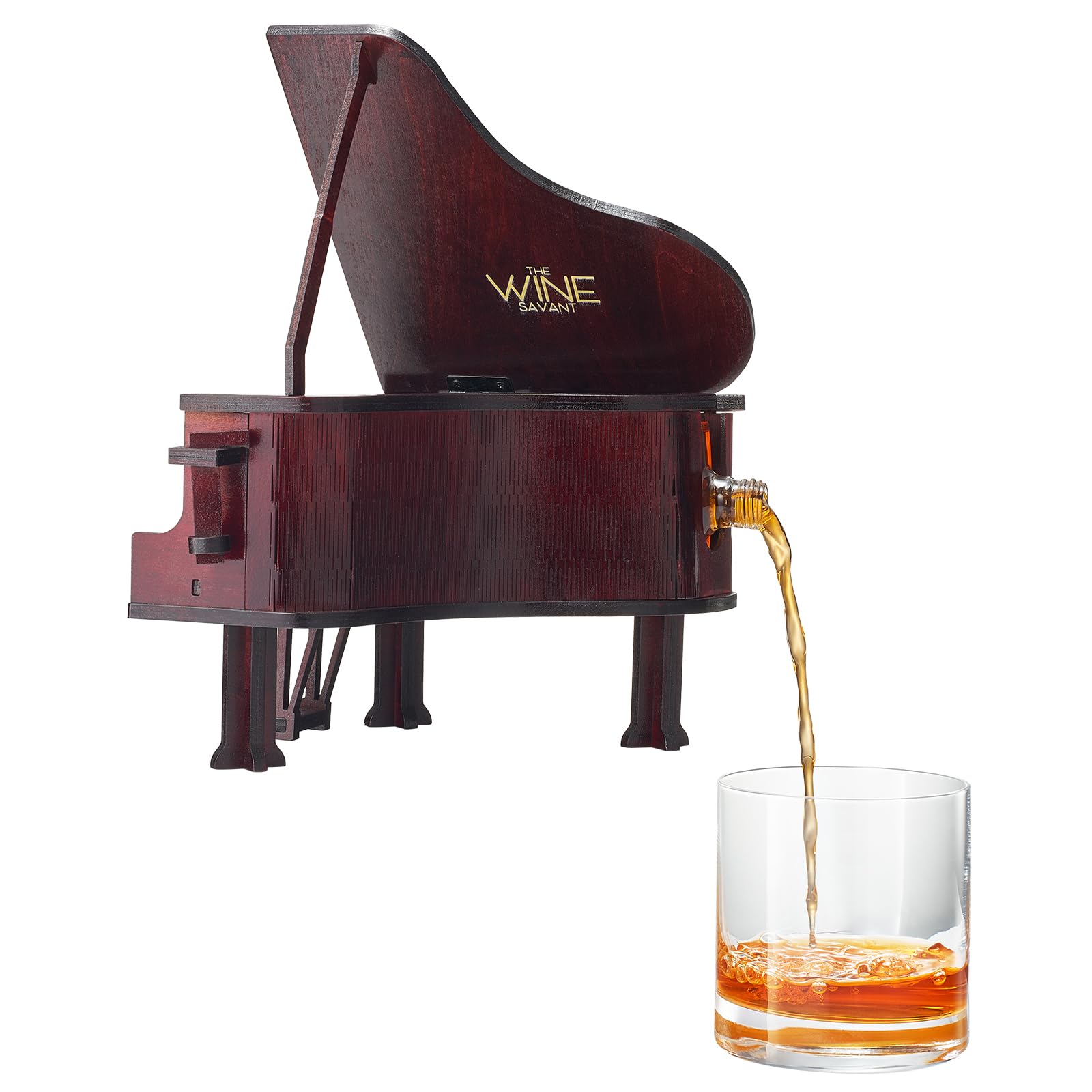 Saxophone Whiskey & Wine Decanter - 34 OZ Decanter Set with Two 10 Oz Whisky Glasses - Bourbon, Scotch, Liquor Gifts for Men, Dad, Father, Music Lover Gifts, Classical Instrument Room Home Décor