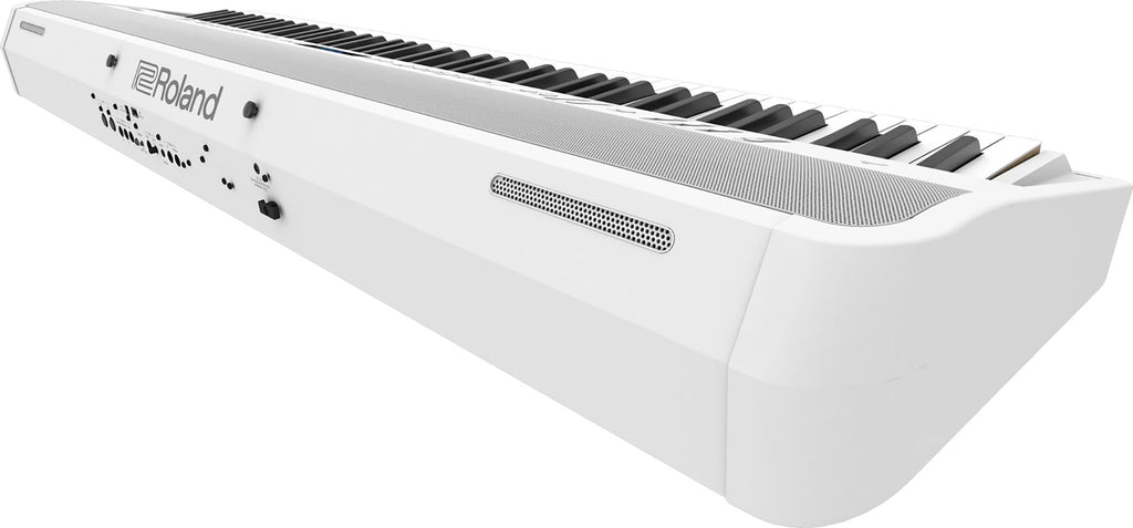 Roland FP-90X 88-Key Digital Piano - White Bundle with KSC-90 Stand, Three Pedal Unit, Bench, Online Lessons, Instructional DVD, and Austin Bazaar Polishing Cloth