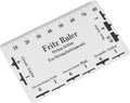 Fritz Ruler Metric String Action Gauge for Measuring Electric Acoustic Classical Bass Guitar String Height Pitch (Plastic)