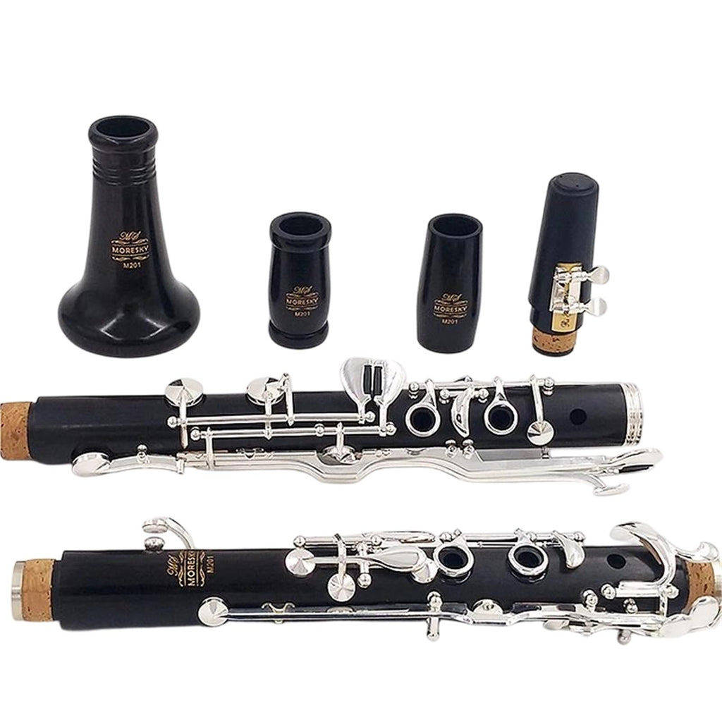 Clarinet Musical Instruments MORESKY G Tone Clarinet Ebony Silver Plated 20 Keys(M202)