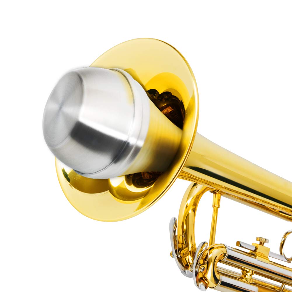 Eastrock Trumpet Mute,Lightweight Aluminum Mini Trumpet Practice Mute for Jazz,Classic,Beginners and Students