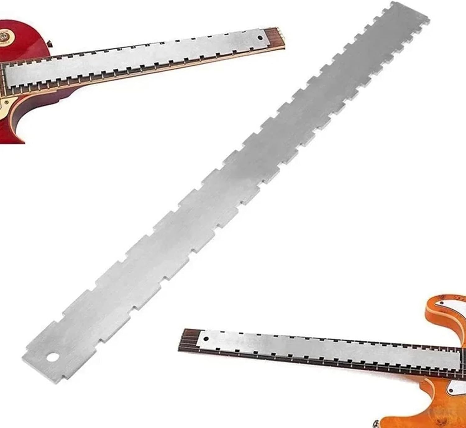 Precisions String Action Ruler Multifunctional String Ruler For Guitar And Bass With Easy To Read Conversion Chart Gauge