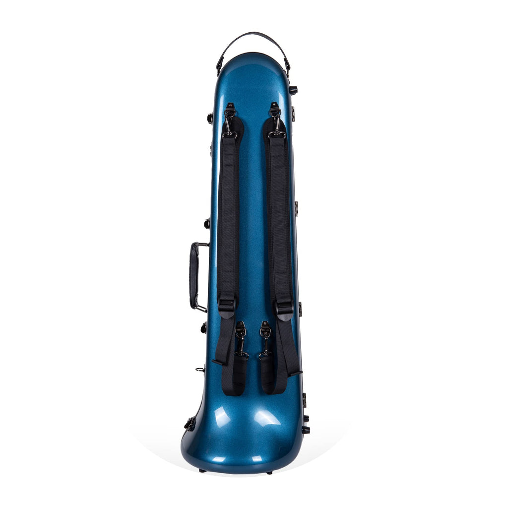 Crossrock Fiberglass Case fits for Trumpet with removable shoulder straps-Black(CRF1020TRBK)