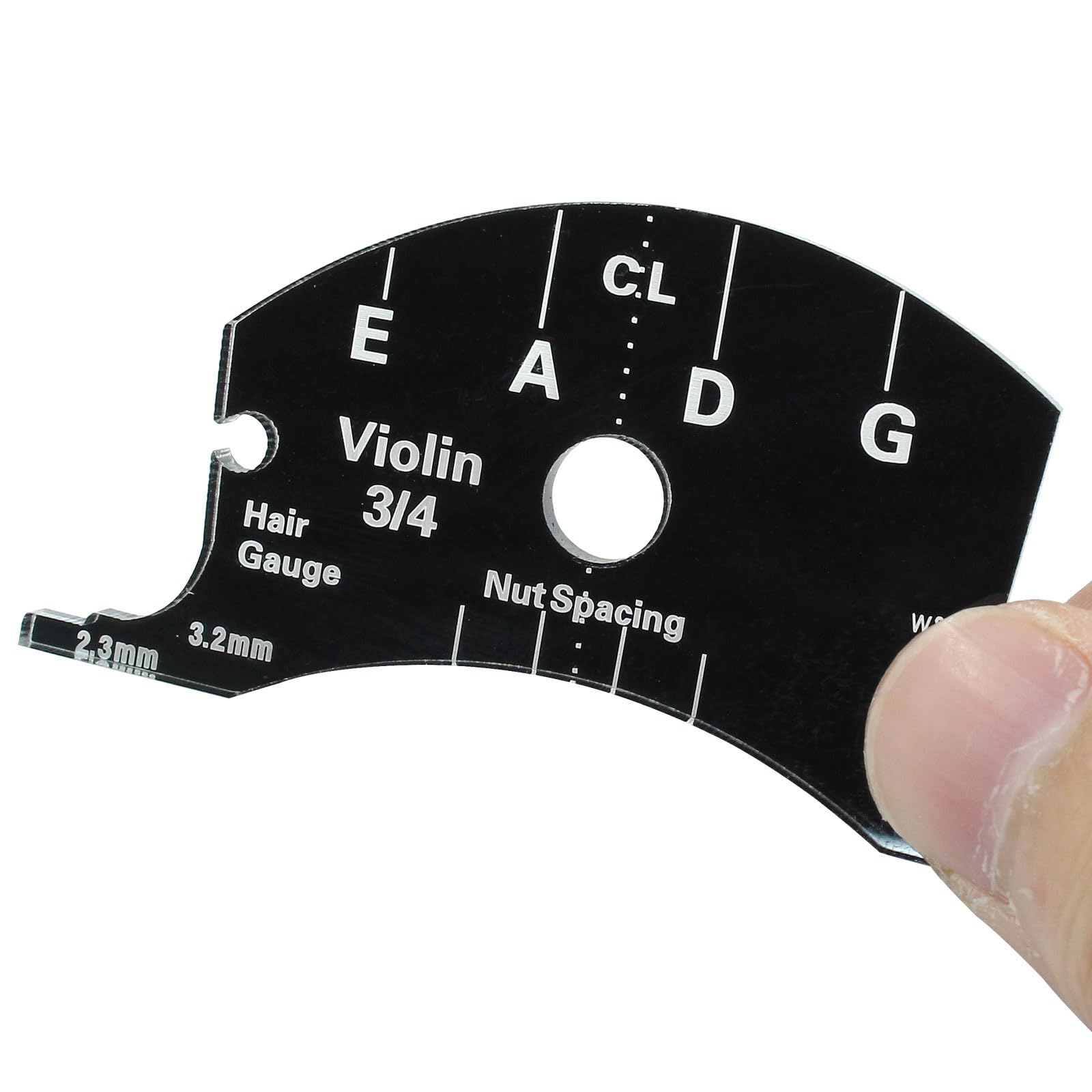 Piutouyar Black 4/4 Violin Bridges Fingerboard Repair Reference Tool | Violins Making Template Tool, Violins Replacement Part