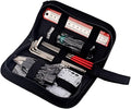 Alnicov Eletric Guitar Repair Maintenance Tool Kits，Includes String Organizer String Action Ruler Gauge Measuring Tool Hex Wrench Set File for，Guitar Ukulele Bass Mandolin Banjo