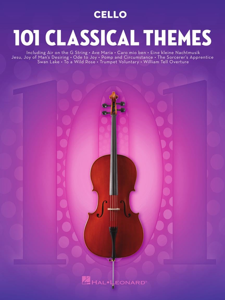 101 Classical Themes Cello Sheet Music | Essential Repertoire for Cello Players | Solo Instrumental Folio with Classical Favorites
