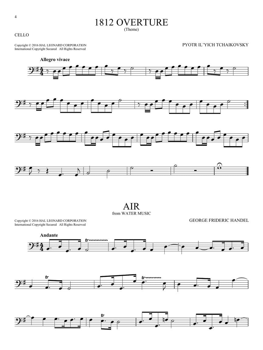 101 Classical Themes Cello Sheet Music | Essential Repertoire for Cello Players | Solo Instrumental Folio with Classical Favorites