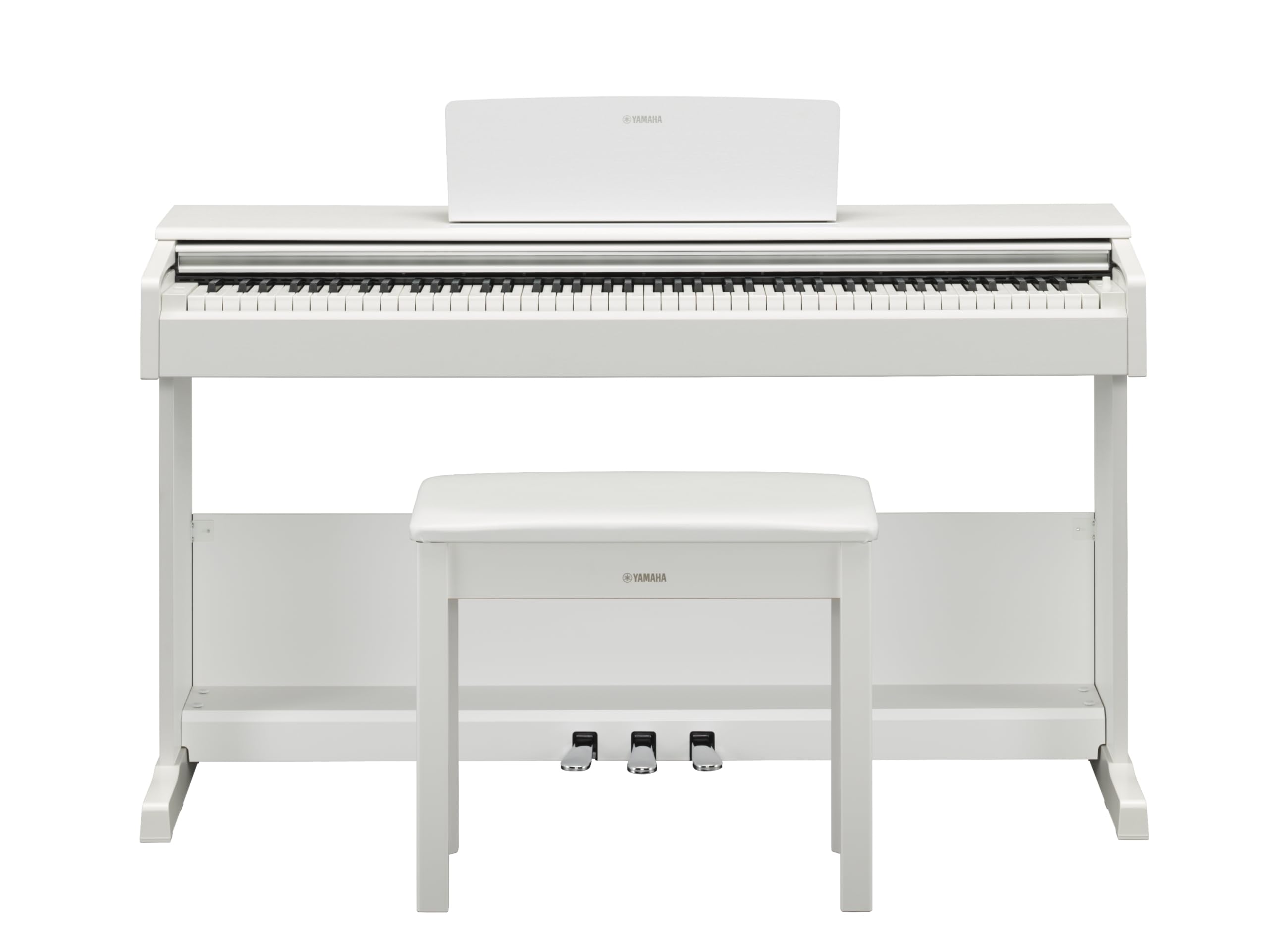 Yamaha Arius Series 88-Key Weighted Action Upright Digital Piano for Beginner and Intermediate Players, Dynamic Response, Grand Piano Sound, 3-pedal Unit, Bench Included, Rosewood YDP105R
