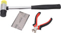 Guitar Hammer Plier String Action Ruler Gauge Set Robust Metal Guitar Repairing Maintenance Tool Kit