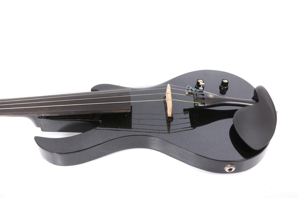 Vetimobato 16 Inch Electric Viola Set Full Size 5-String Solid Wood Practice Viola Kit with Ebony Fingerboard Include Hard Case Brazilwood Bow AUX Cable for Beginners & Adults (5 String Viola Bown)
