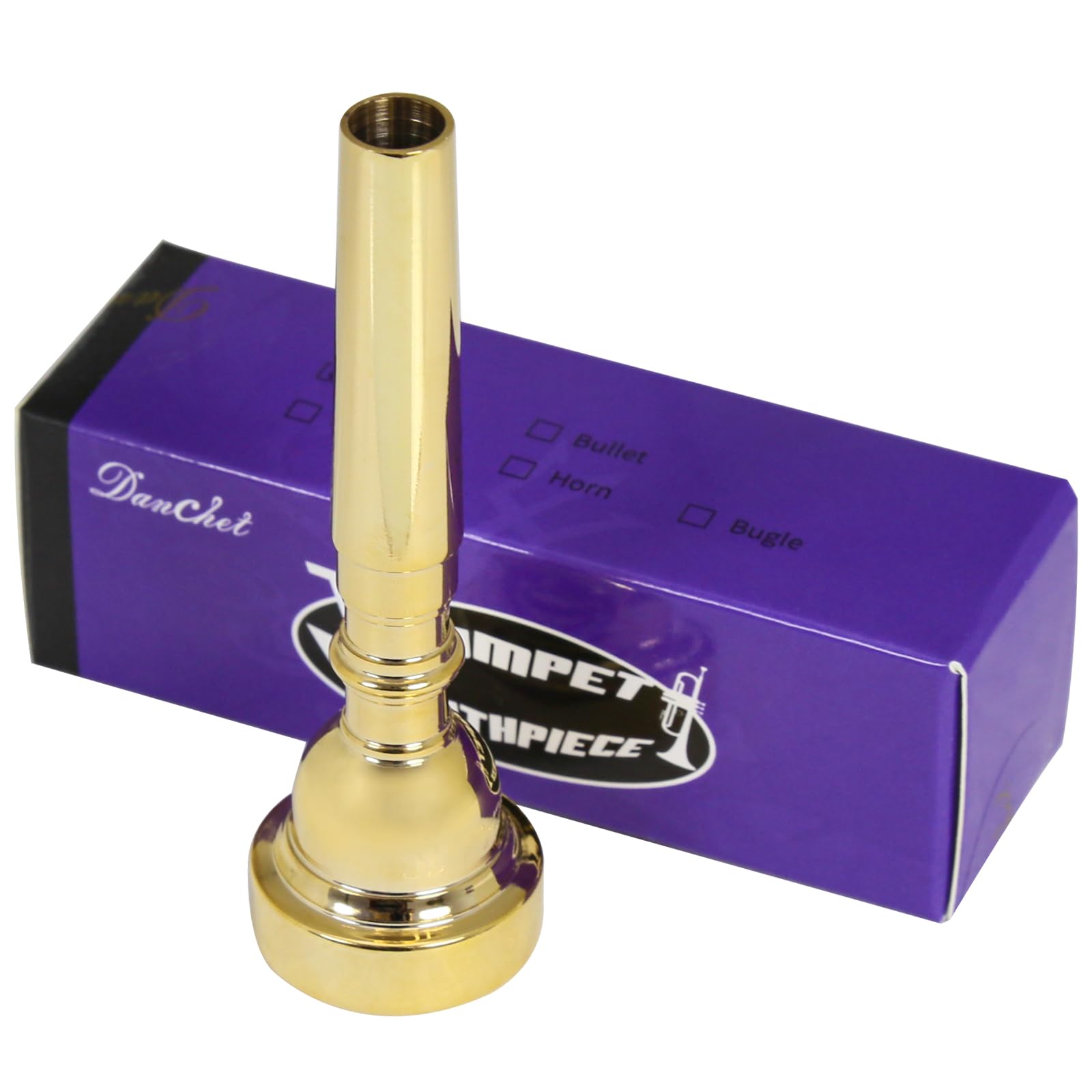 Gold Plated Metal Trumpet Mouthpiece, 5C Gold - For Beginners and Professionals - Musical Instrument Accessories.…