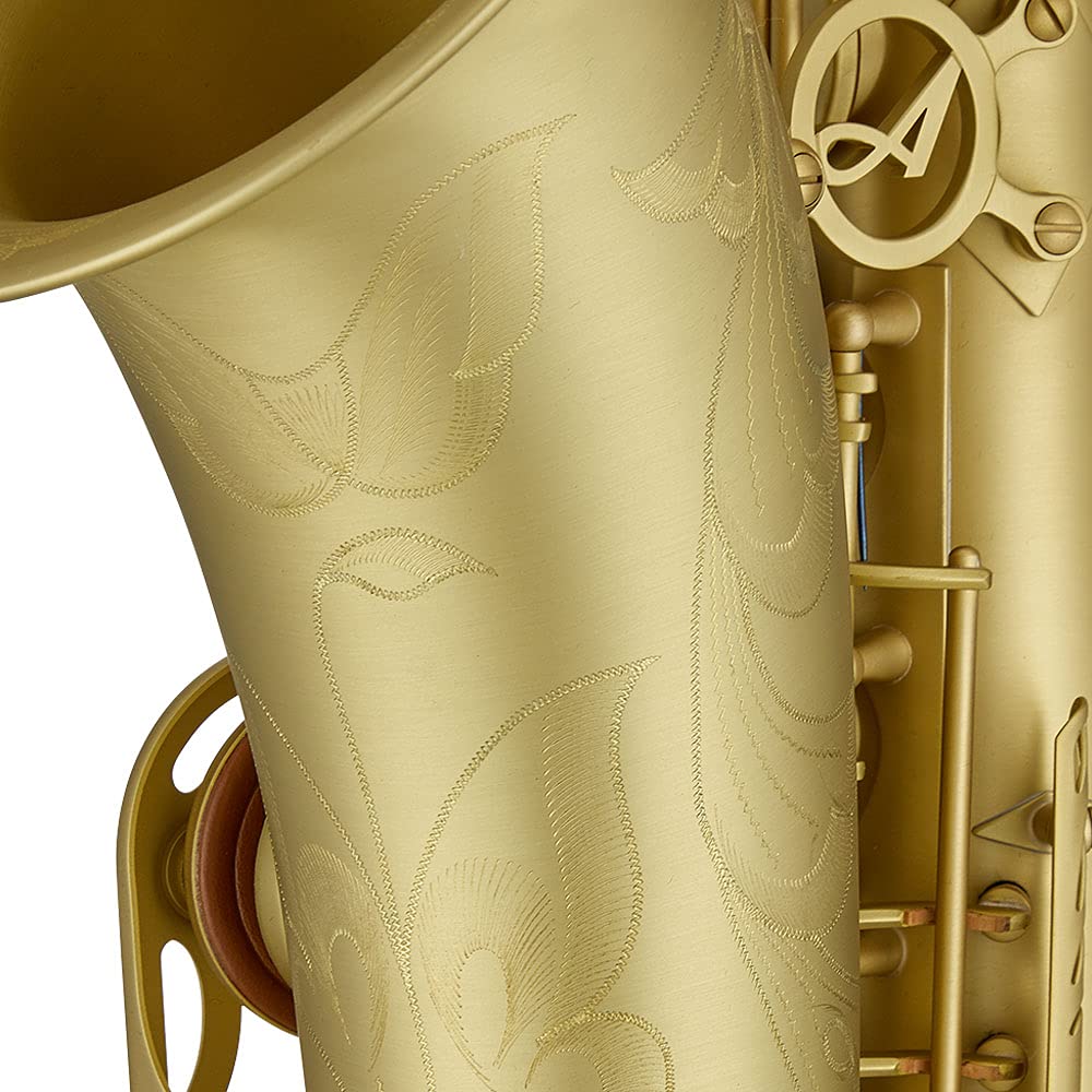 Antigua Winds PowerBell Professional Bb Tenor Saxophone(Yellow brass with lacquered finish/enlarged bell/new neck design/ergonomic design/hand engraving/ABS case)/WRTS4248LQ
