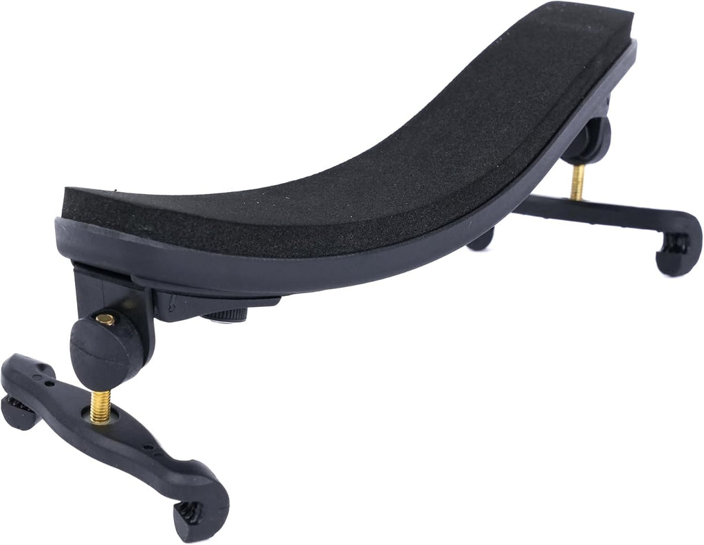 Violin Shoulder Rest, Black, for 4/4-3/4 Size Violins, Adjustable Height and Angle