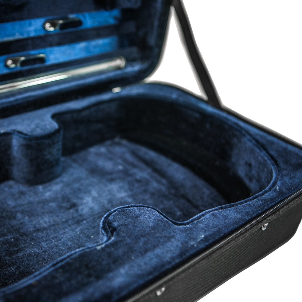 SKY Violin Triangle Case Lightweight 3/4 Size Black Color