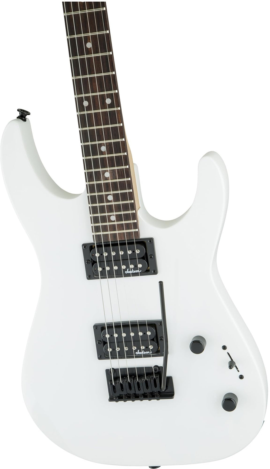 Jackson JS Series Dinky JS11 Electric Guitar - Metallic Red Bundle with Cable, Tuner, Strap, Picks, and Austin Bazaar Instructional DVD