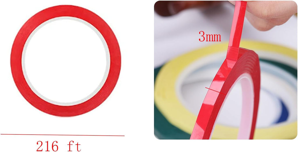 7 Rolls Violin Fingerboard Tapes, Violin Finger Guide Stickers, 216ft Cello Positions Practising Fingering Tape for Beginners Fretboard Note Positions. (7 Colors)