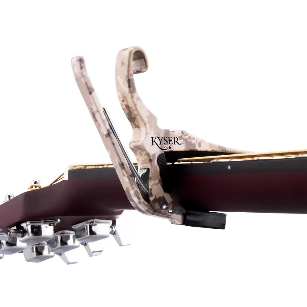 Kyser Quick-Change Guitar Capo for 6-string acoustic guitars, Black, KG6BA