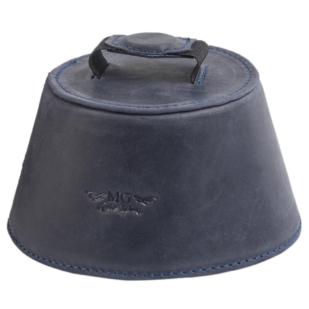 Trombone magnetic mute, lightweight leather mute for jazz and classical trombone players by MG Leather Work (Black)