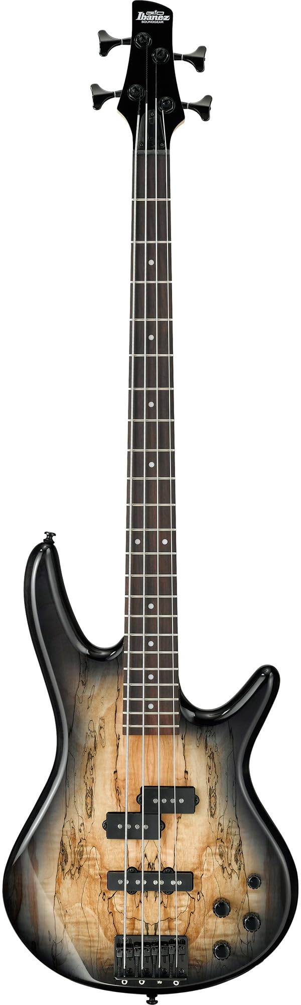 Ibanez GSR205B SR Gio 5-String Bass Guitar - Walnut Flat Bundle with Gig Bag, Tuner, Strap, Cable, Austin Bazaar Instructional DVD, and Polishing Cloth