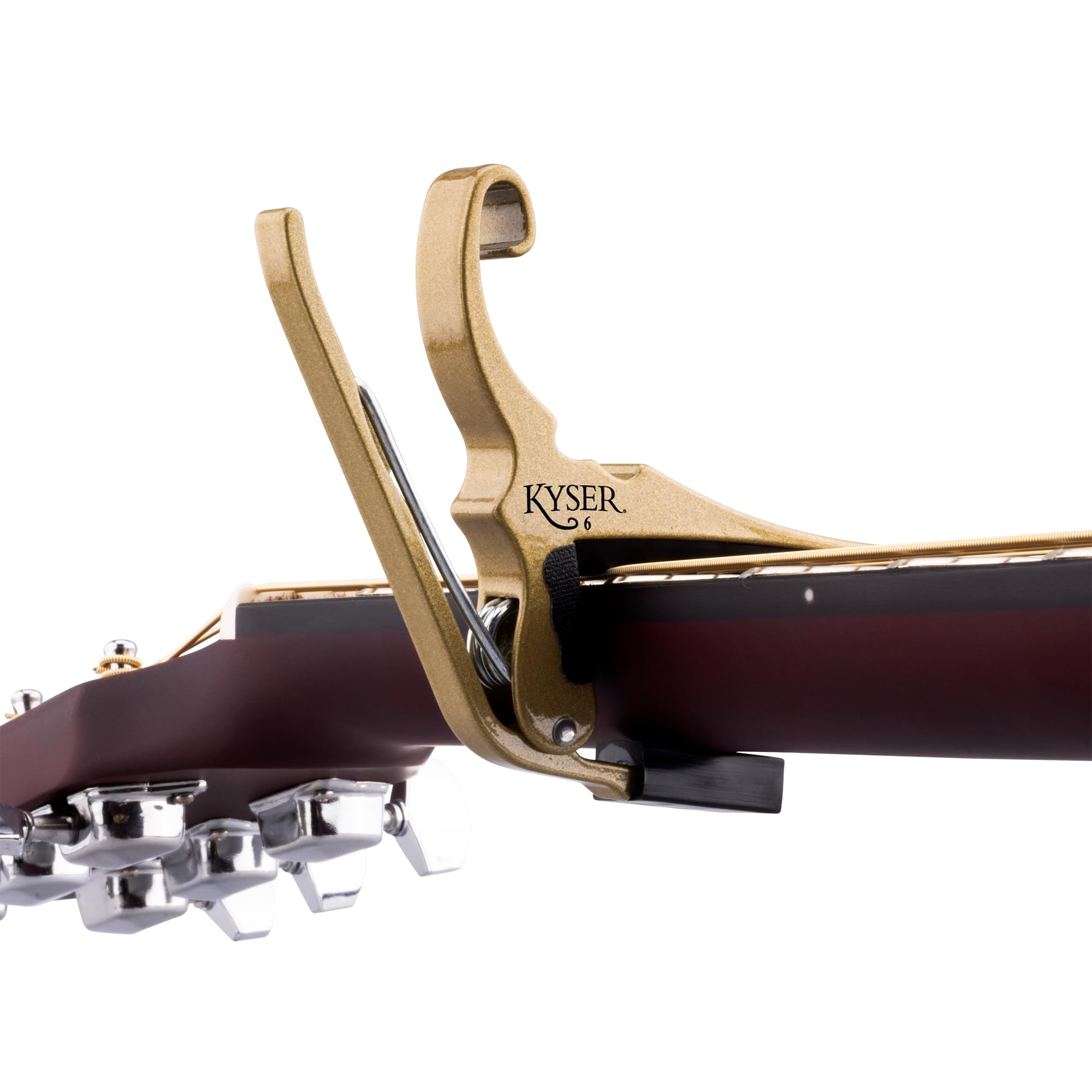 Kyser Quick-Change Guitar Capo for 6-string acoustic guitars, Black, KG6BA