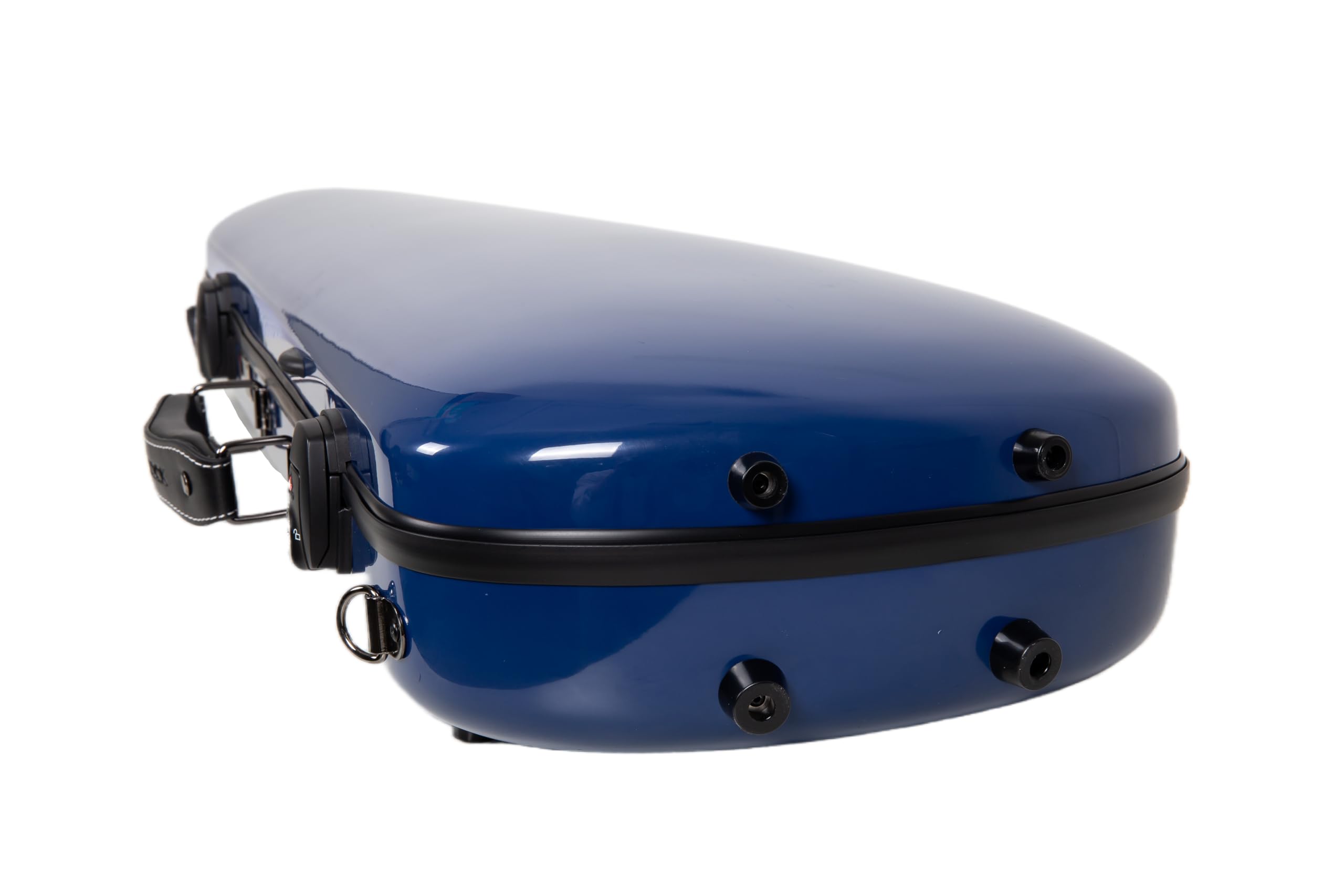Crossrock Fiberglass Double Violin Case fits Two 4/4 Full-Size Violins- Includes TSA lock, Protective Blanket, Hygrometer, Removable Shoulder Straps- Milky White (CRF2020DVMW)