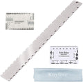 Guitar Neck Notched Straight Edge Luthiers Tool with String Action Ruler Gauge and Fritz Ruler for Gibson Fender and Most Guitar