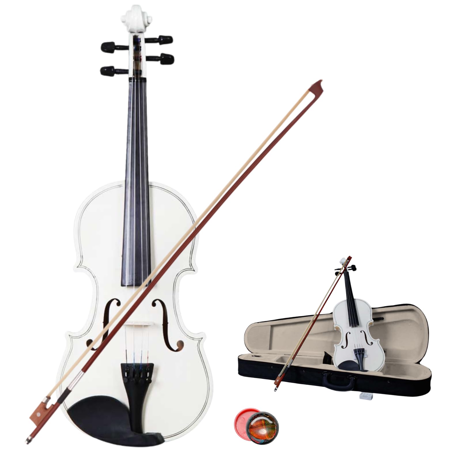 Ktaxon Violin for Beginners Students, Acoustic Violins 4/4, Full Size Fiddle Kit with Case, Bow, Rosin, Adult Teens Learners Age 11+ (Natural)