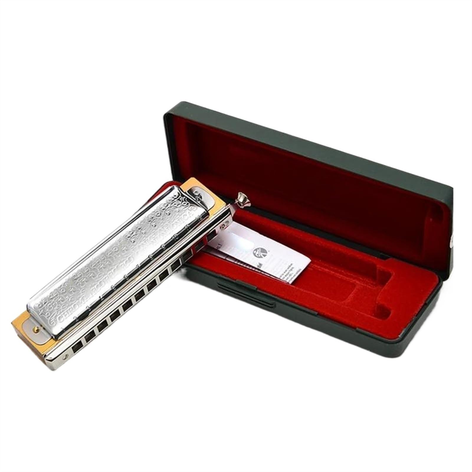 Chromatic Harmonica12 Holes Harp Mouth Organ Key of C Musical Instruments(G)