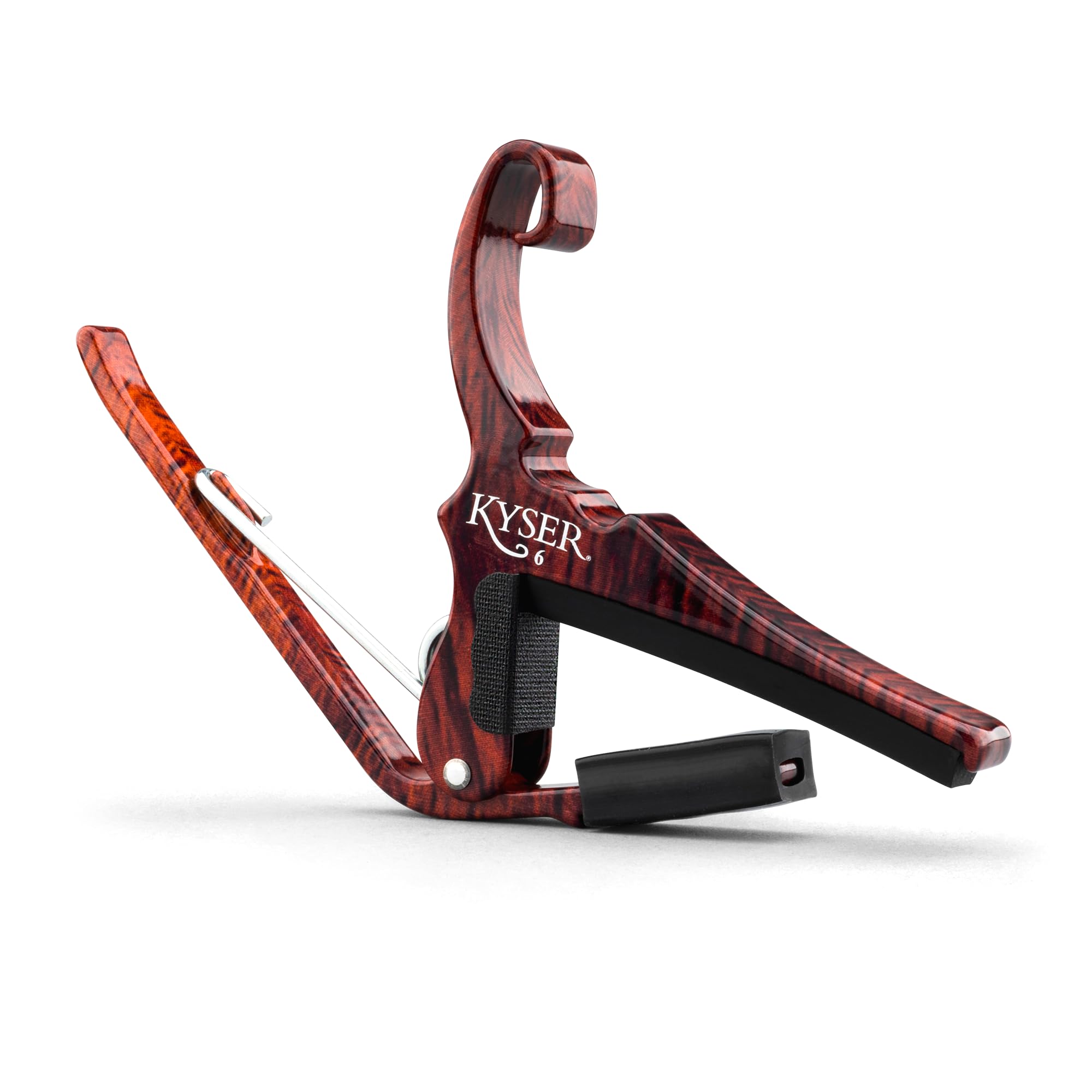 Kyser Quick-Change Guitar Capo for 6-string acoustic guitars, Black, KG6BA