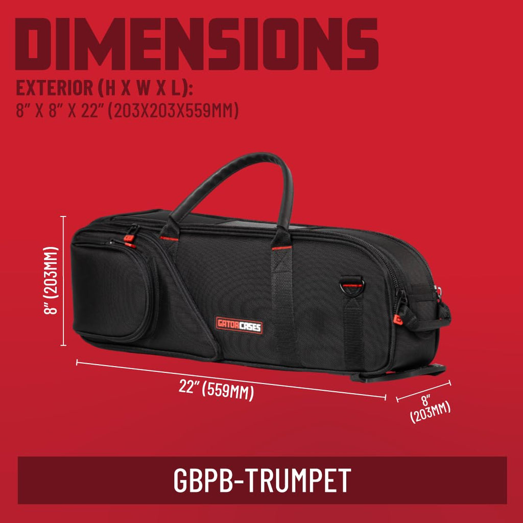 Gator Cases Allegro Series Pro Band and Orchestra Travel Bag for Trombone with F-Attachment, (GBPB-TROMBONE)