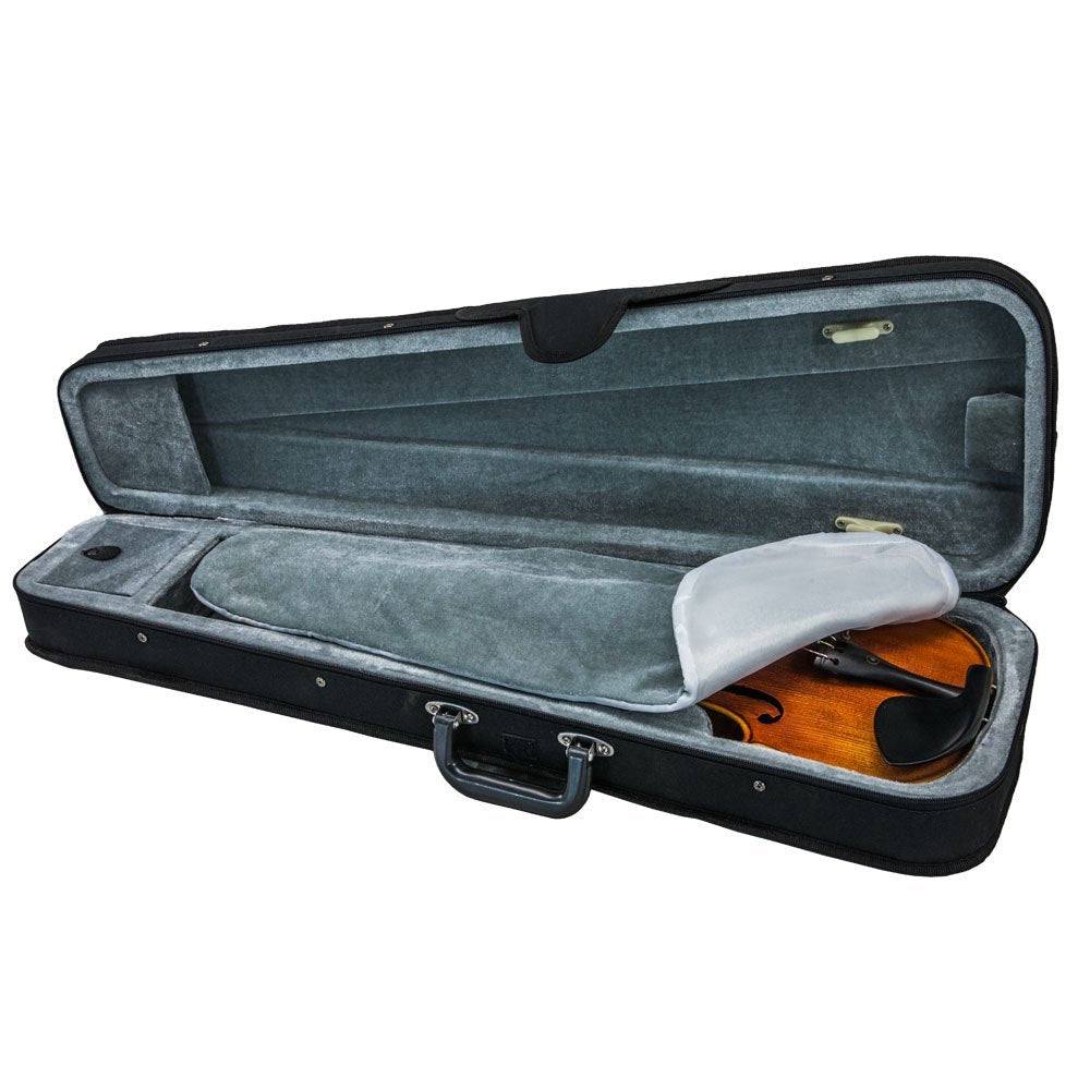 SKY Violin Triangle Case Lightweight 3/4 Size Black Color