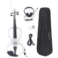 Violin 4/4 Electric Acoustic Full Pack Violin Basswood Fiddle with Violin Case Cover Bow for Musical Stringed Instrument Lover Beginner Cello Kit (Color : Wine Red)