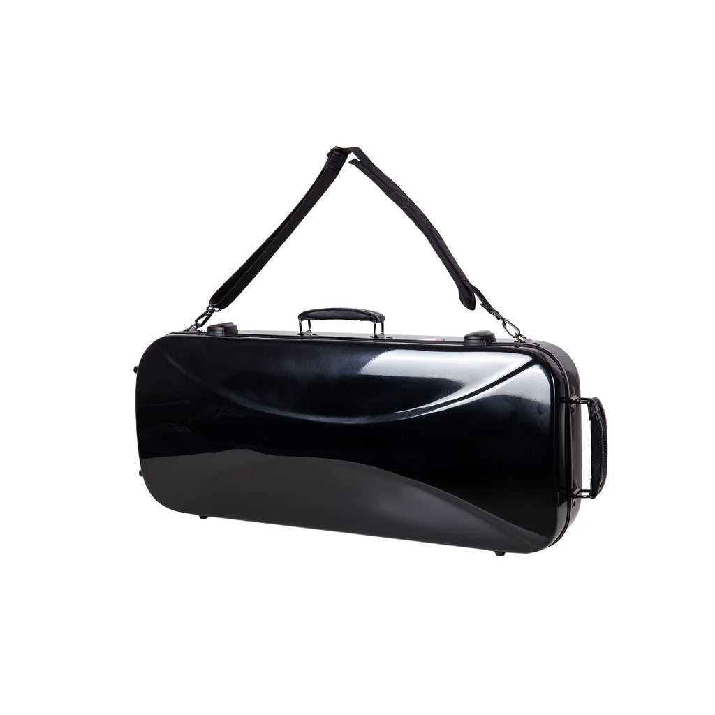 Crossrock Fiberglass Violin Case for 4/4 Full Size – Glossy Mint Blue Contoured Shell, Velvet Suspension Interior, Backpack Straps – Lightweight & Stylish (CRF1020VMB)