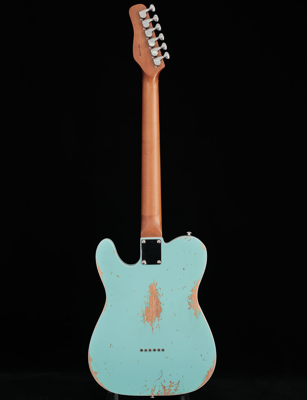 KGD Relic electric guitar mahogany body carbonized maple neck rosewood fretboard 6-string solidbody electric guitar S-S pickupsbrass barrel saddle bridge (Grass Green)