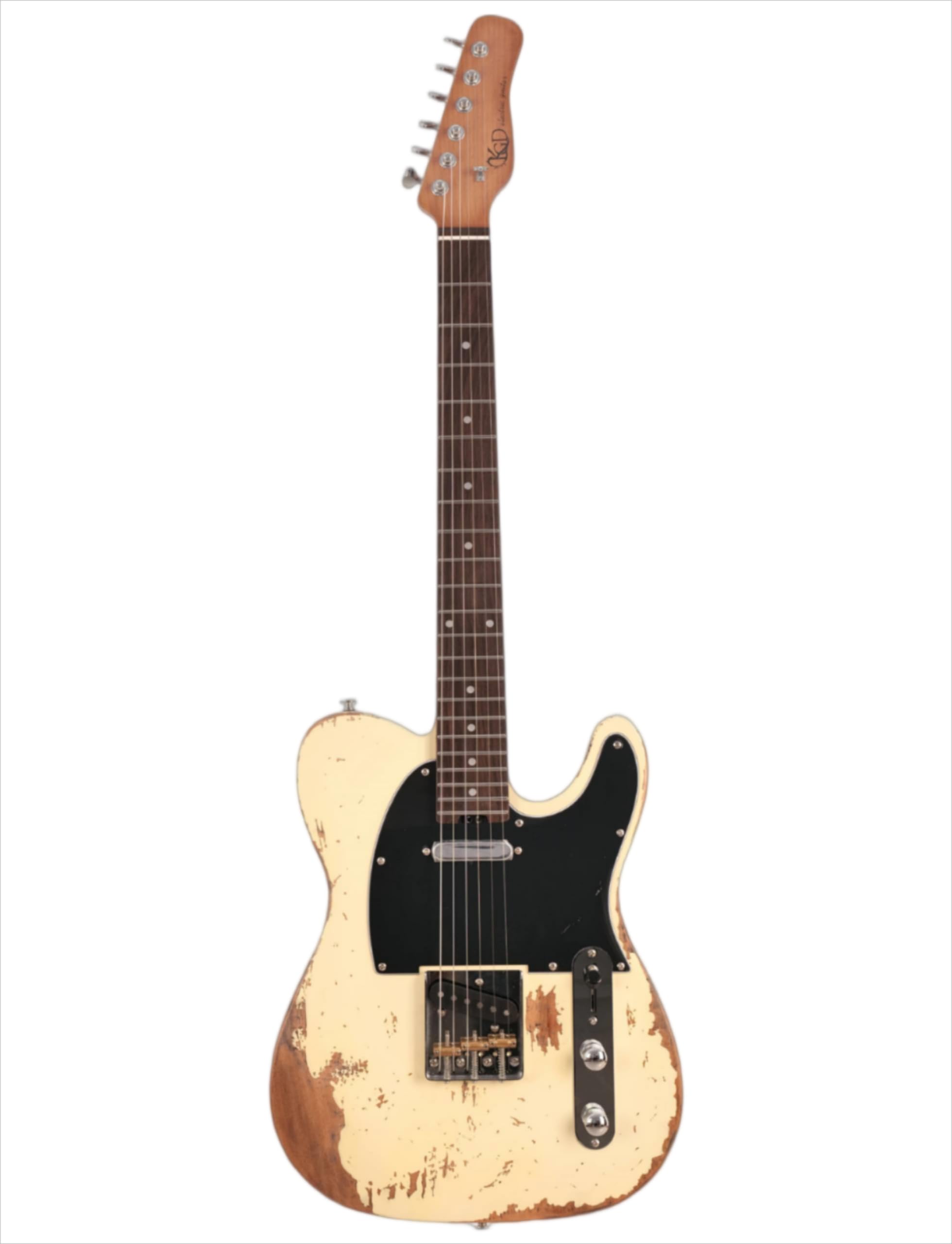 KGD Relic electric guitar mahogany body carbonized maple neck rosewood fretboard 6-string solidbody electric guitar S-S pickupsbrass barrel saddle bridge (Grass Green)