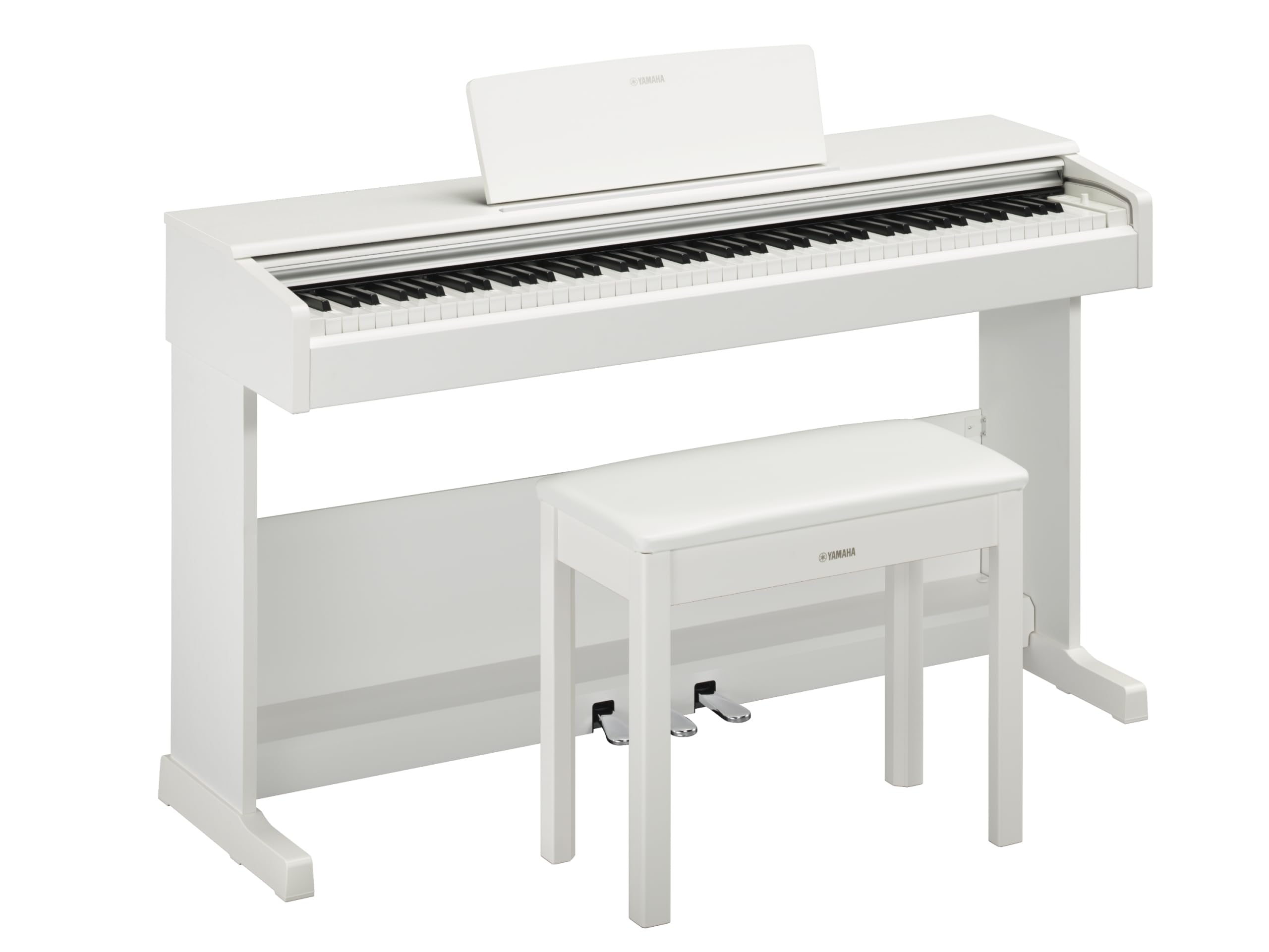 Yamaha Arius Series 88-Key Weighted Action Upright Digital Piano for Beginner and Intermediate Players, Dynamic Response, Grand Piano Sound, 3-pedal Unit, Bench Included, Rosewood YDP105R